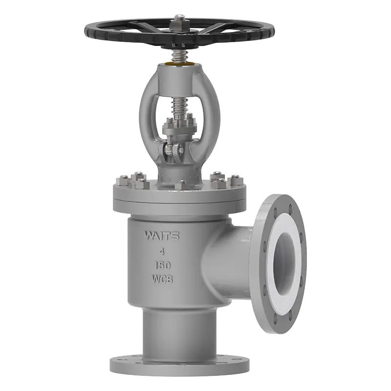 PTFE vuorattu kulmapalloventtiili‌‌
